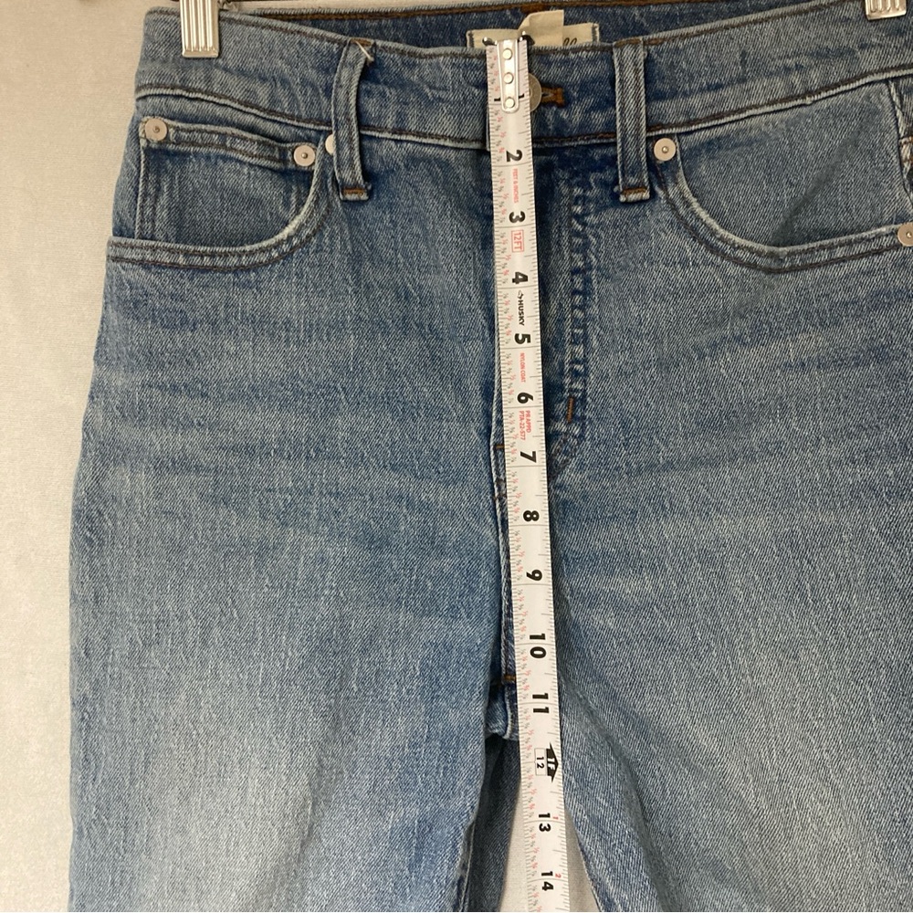 Madewell Women’s Blue Ankle Cropped Jeans Distressed Details Sz 25 - Picture 10 of 16